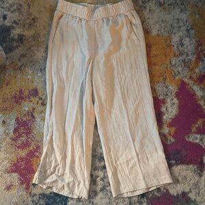 H&M Cream Boot Cut Pants